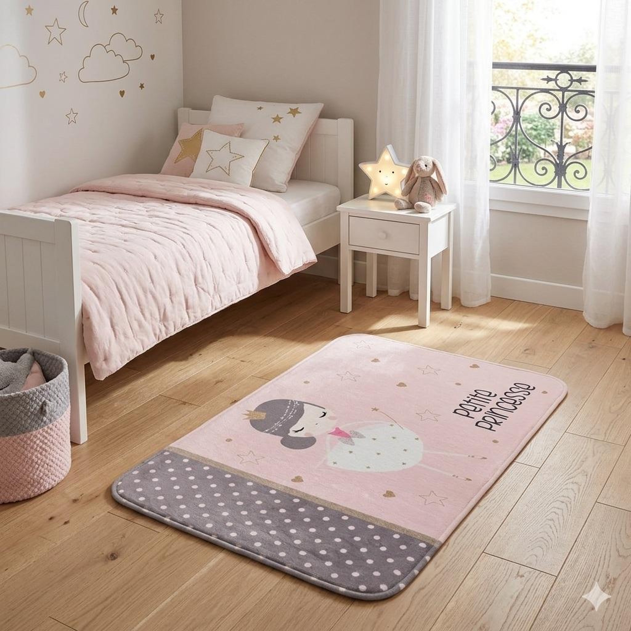 Voir la diapositive 2 : Eden Tapis velours enfant petite princesse