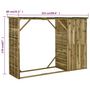 Voir la diapositive 6 : VIDAXL Abri d'outils de jardin Pin 253 x 80 x 170 cm