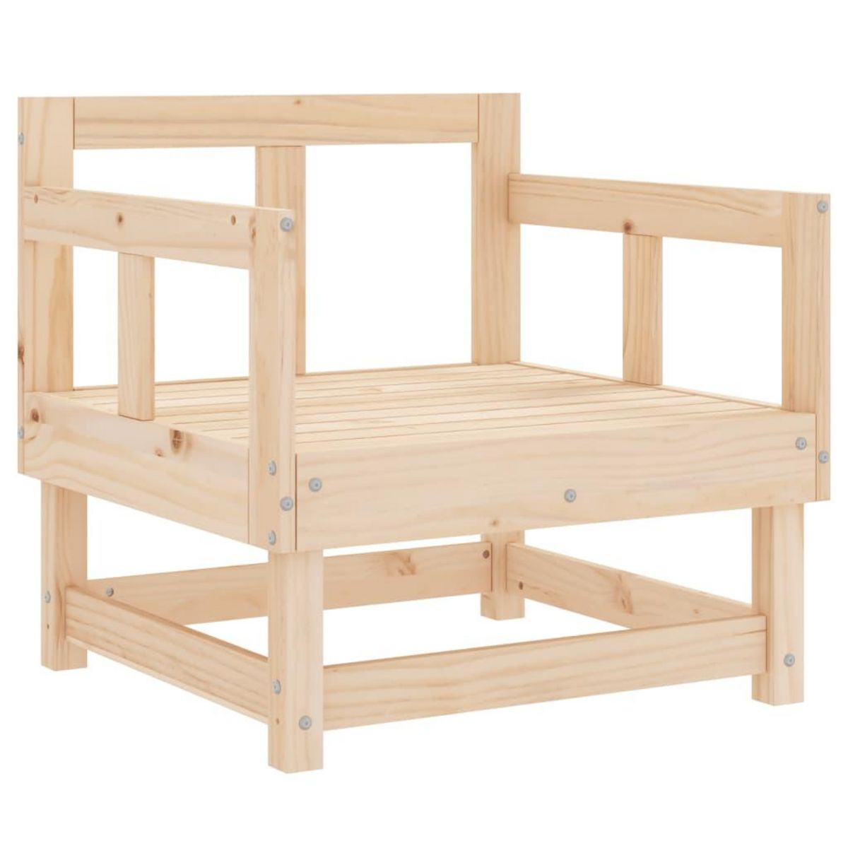 VIDAXL Chaises de jardin lot de 2 bois massif de pin
