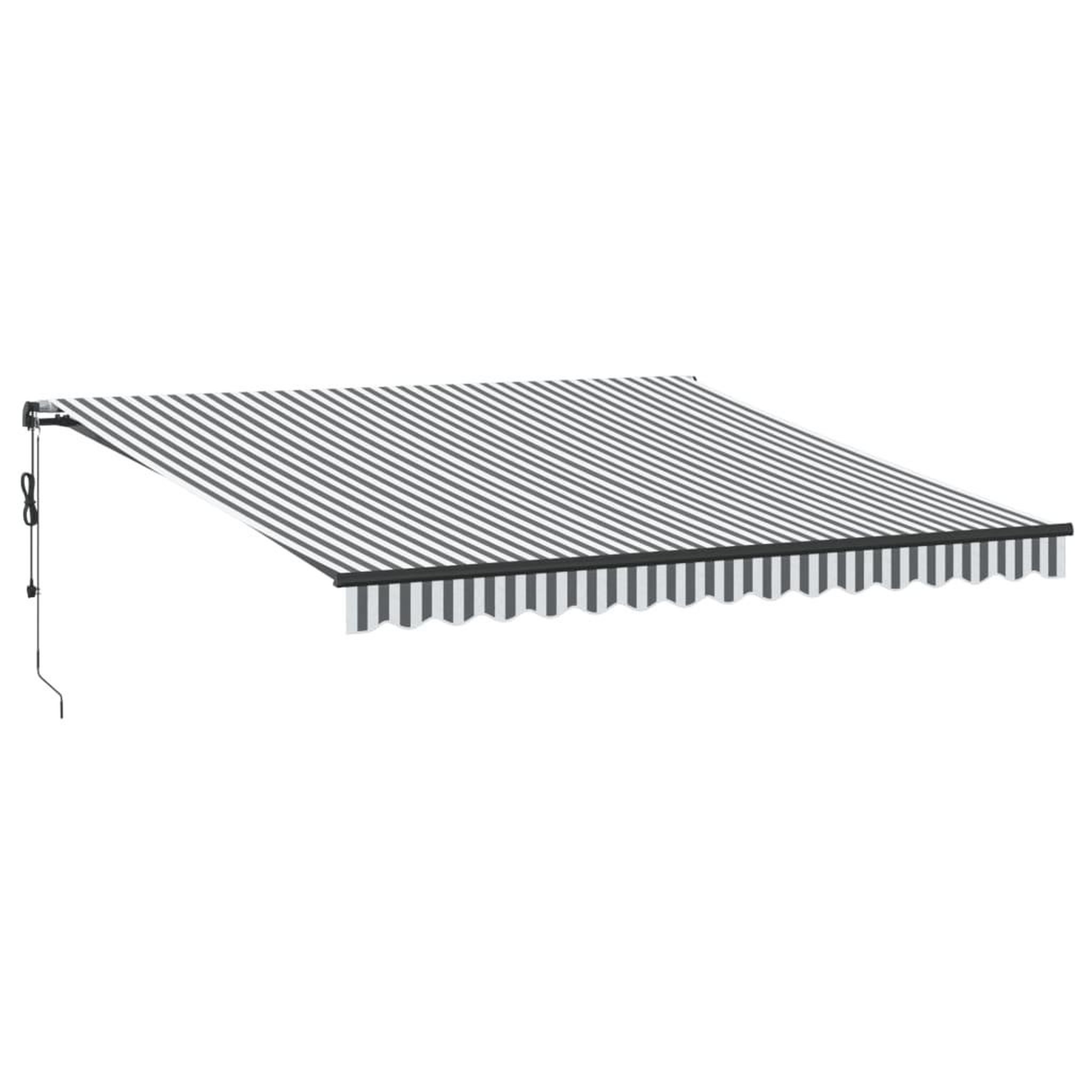Voir la diapositive 2 : VIDAXL Auvent retractable automatique anthracite et blanc 400x300 cm