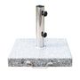 Voir la diapositive 4 : OUTSUNNY Pied/base de parasol granite gris poignée et roulettes compatible pied parasol Ø 35/38/48 mm