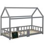 Voir la diapositive 6 : MERAX Lit cabane enfant 90 x 200 cm avec sommier