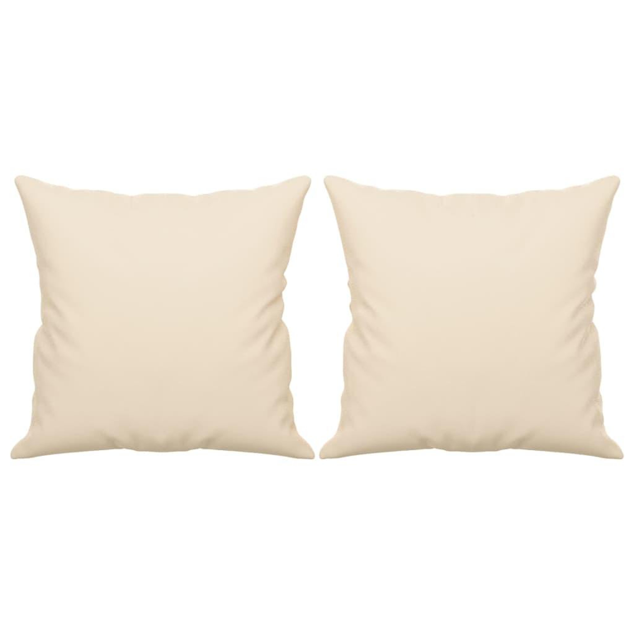 Voir la diapositive 5 : VIDAXL Canape 2 places avec oreillers beige 140 cm tissu microfibre