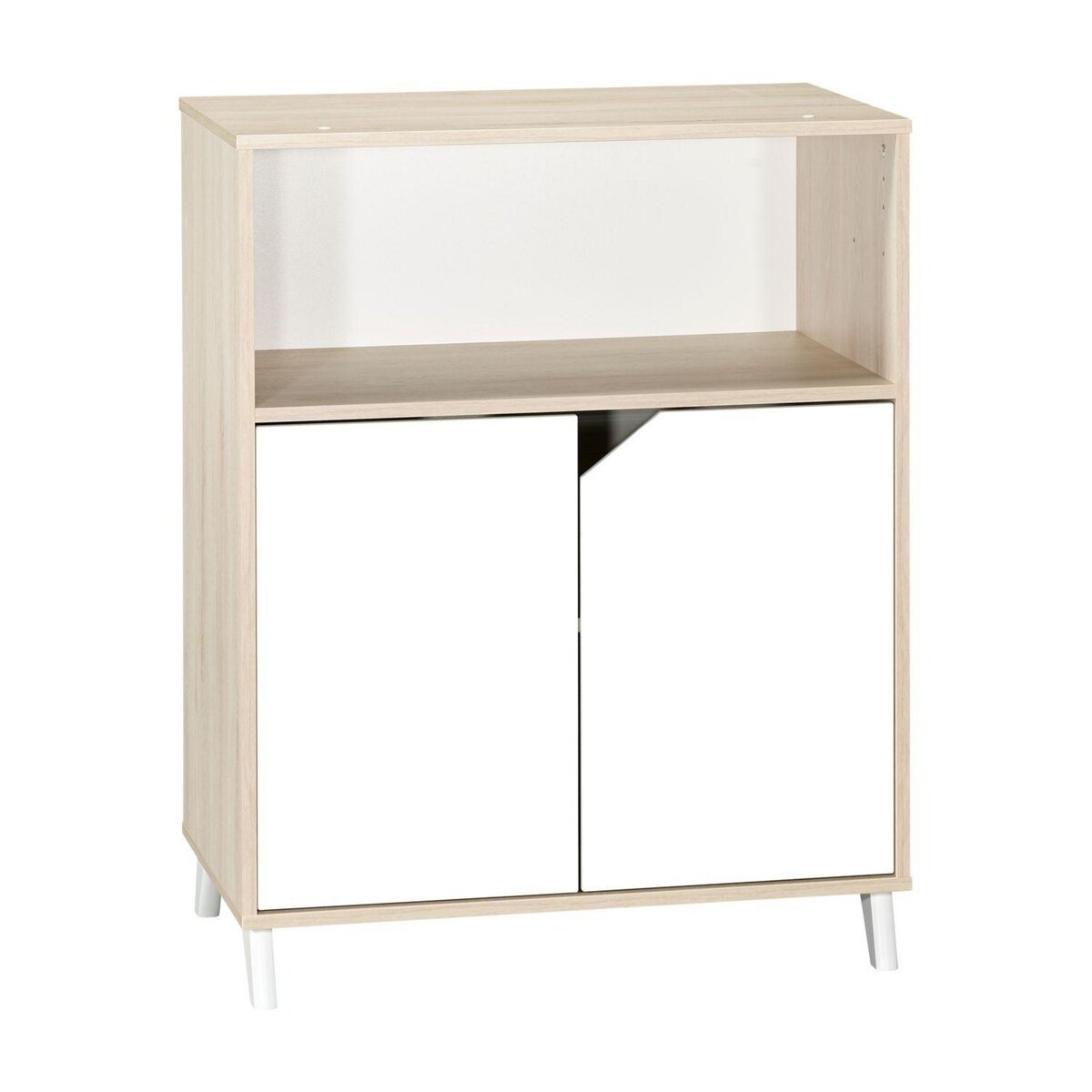 BABY PRICE Commode 2 Portes et 1 Niche - SCANDI NATUREL