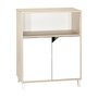 Voir la diapositive 2 : BABY PRICE Commode 2 Portes et 1 Niche - SCANDI NATUREL