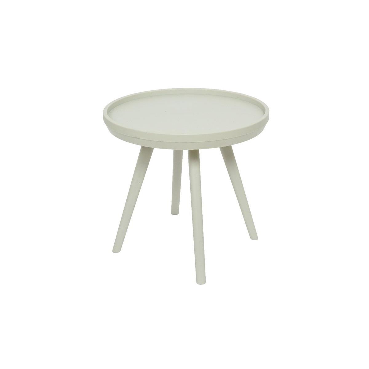 JARDIDECO Table d'appoint extérieure ronde Miami - sable - Jardideco