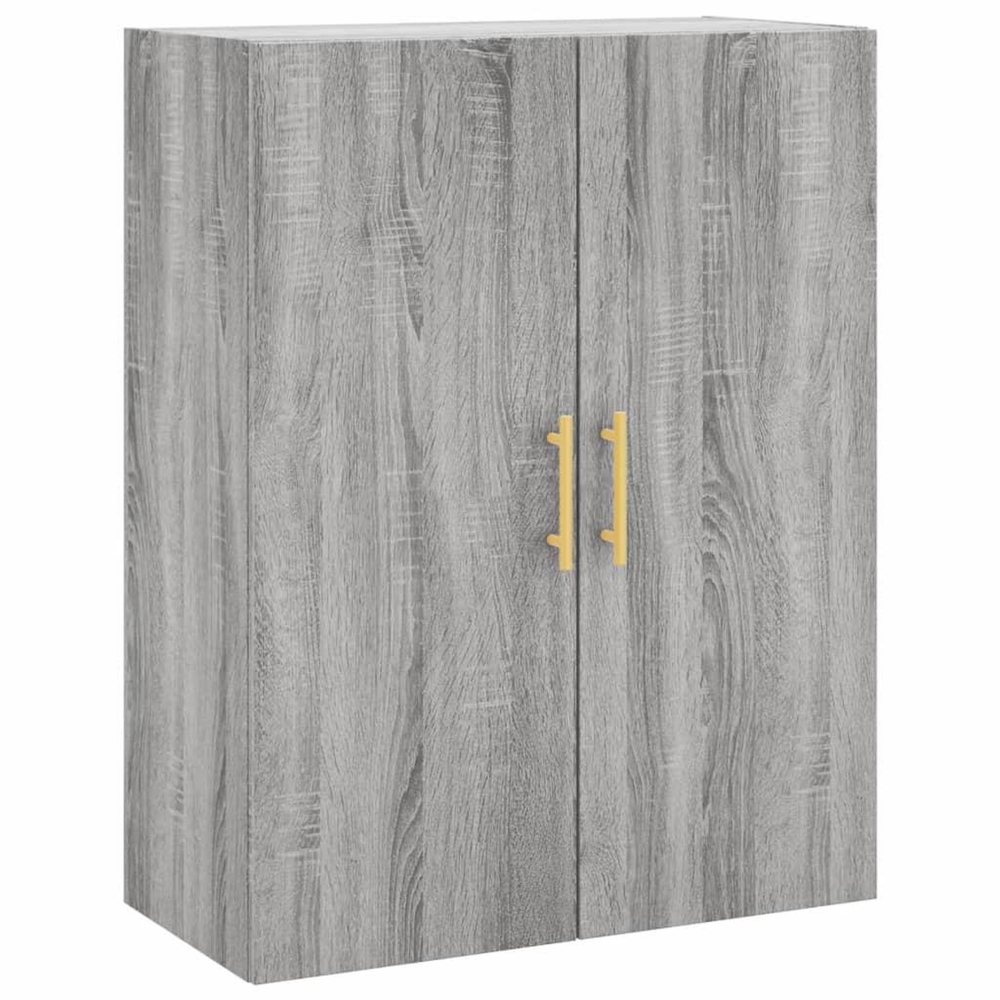 Voir la diapositive 5 : VIDAXL Armoires murales 2 pcs sonoma gris 69,5x34x90 cm