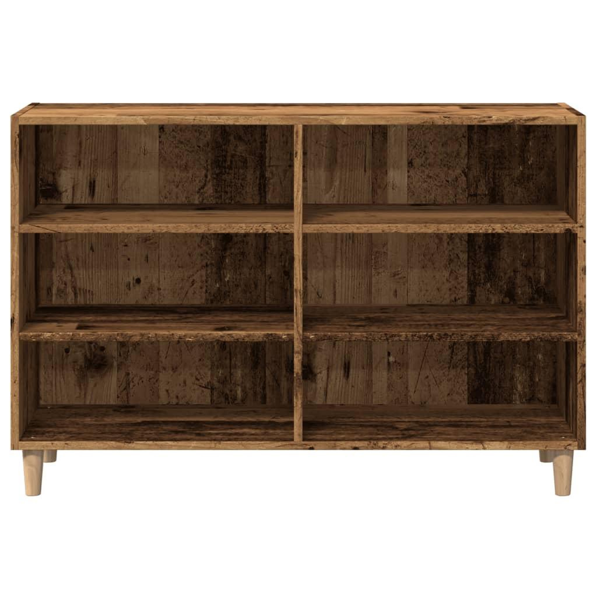 Voir la diapositive 5 : VIDAXL Buffet vieux bois 103,5x35x70 cm bois d'ingenierie