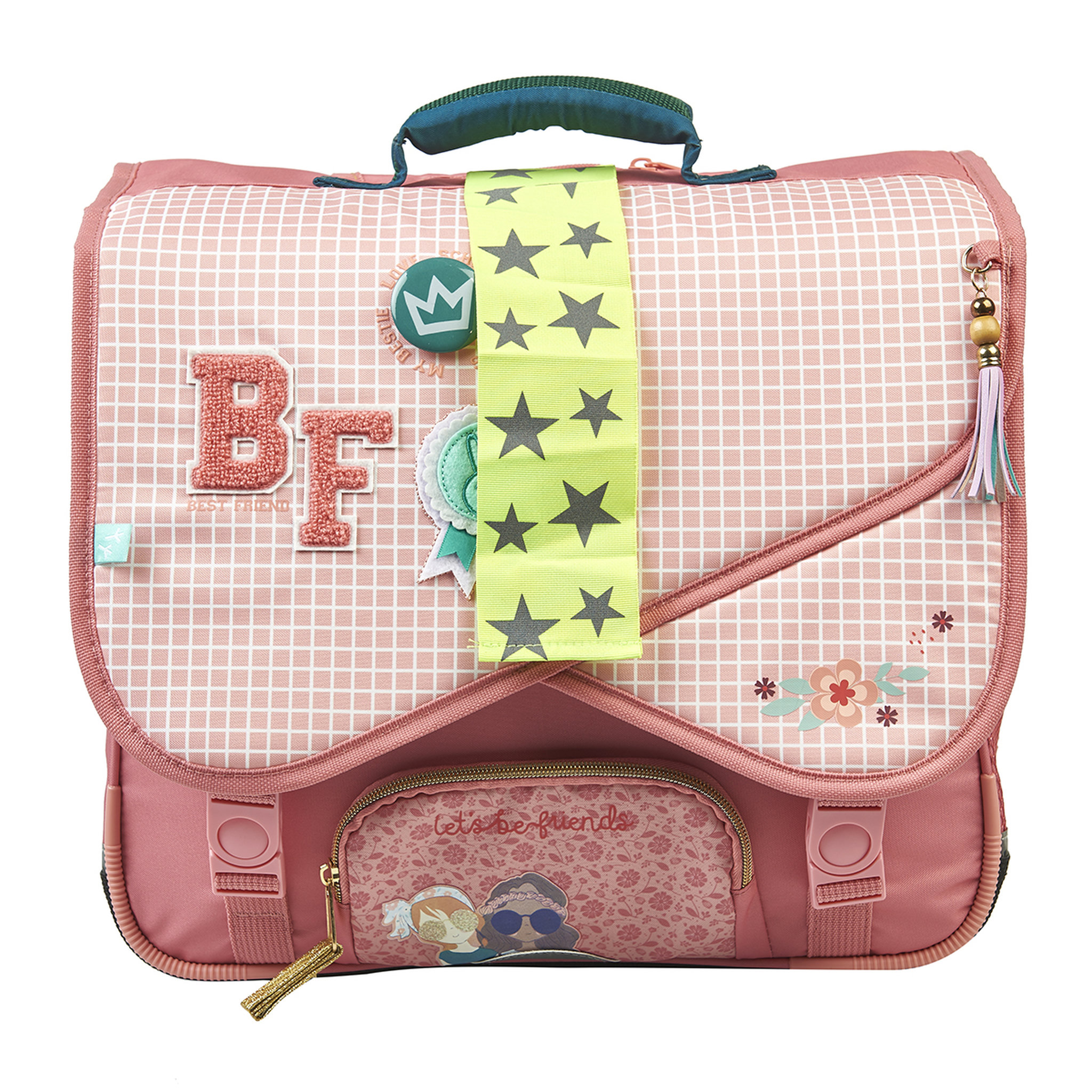 Voir la diapositive 7 : AUCHAN Cartable 38 cm CP/CE1/CE2 rose MY BESTIE avec leds