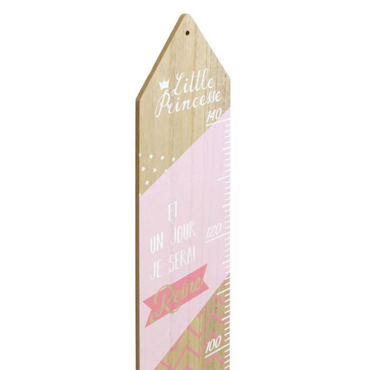 Paris Prix Décoration Murale Enfant  Toise Fille  100cm Rose