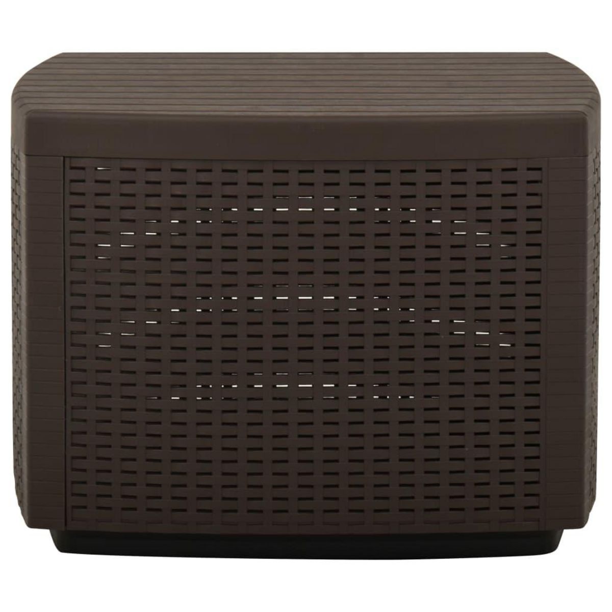 VIDAXL Table de jardin Moka 53x53x40 cm Plastique