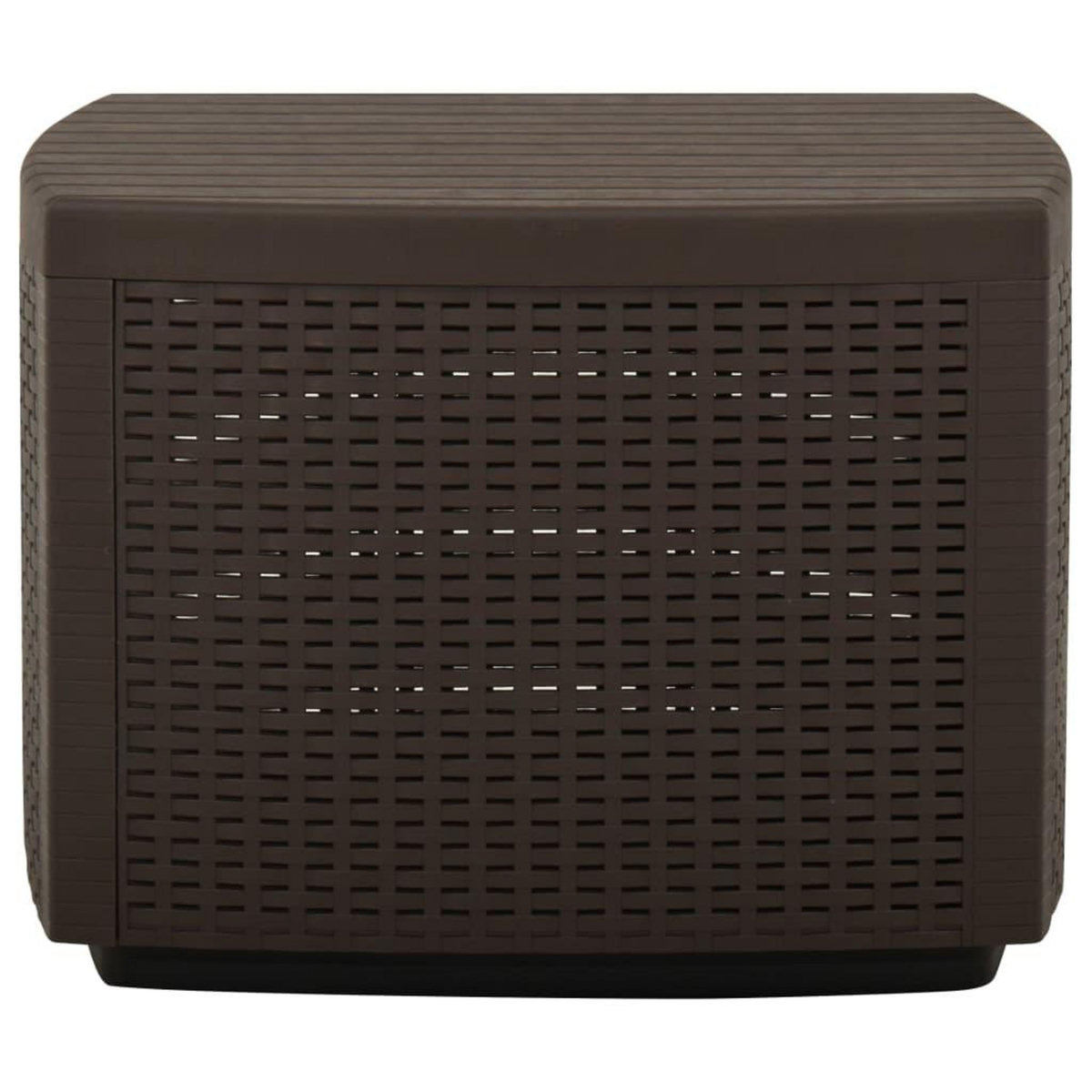 VIDAXL Table de jardin Moka 53x53x40 cm Plastique