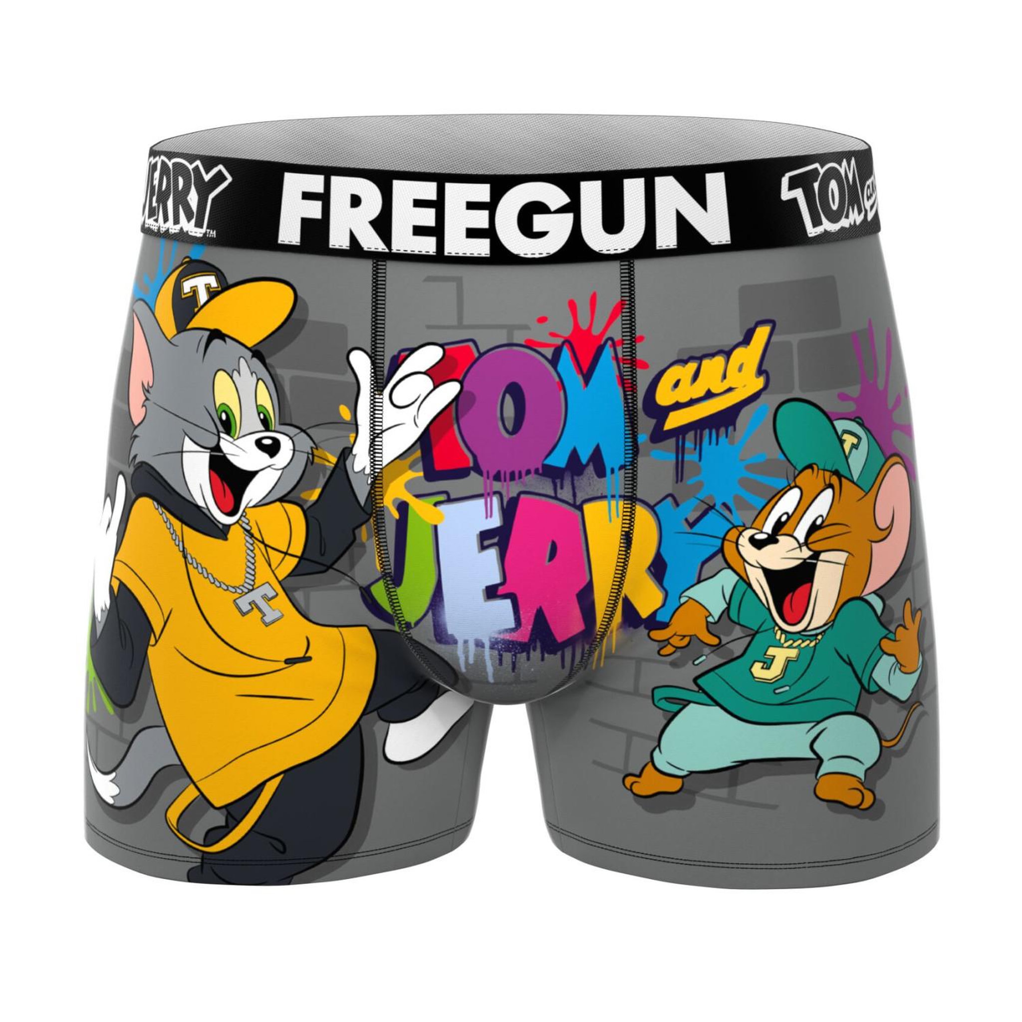 Voir la diapositive 3 : FREEGUN Lot de 3 boxers homme tom and jerry