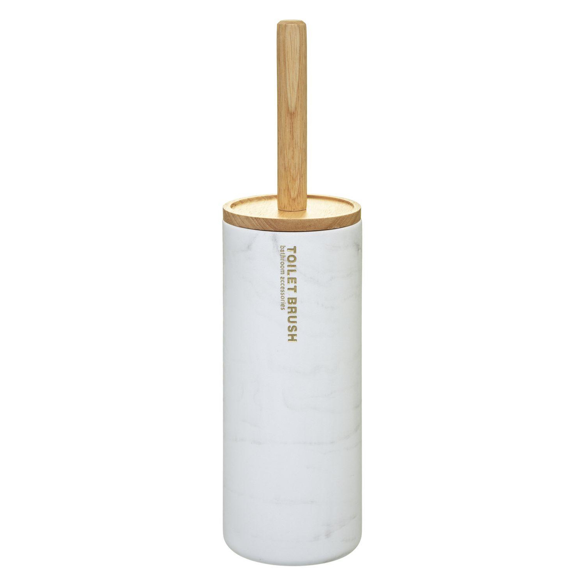 FIVE Brosse wc effet marbré lea - blanc