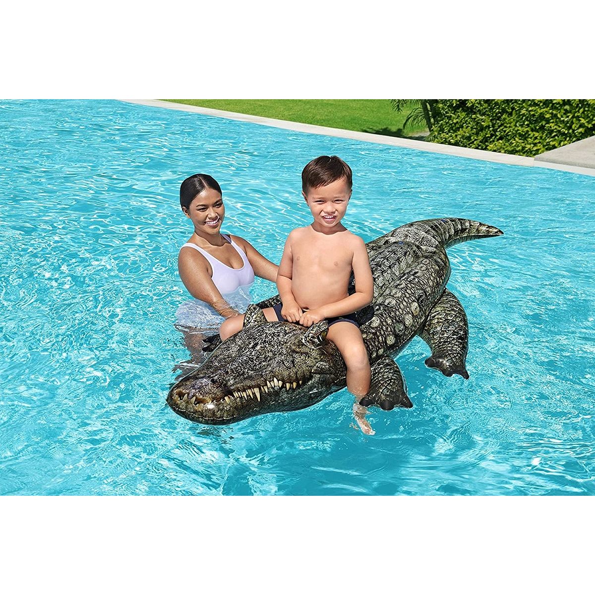 BESTWAY Matelas gonflable crocodile réaliste