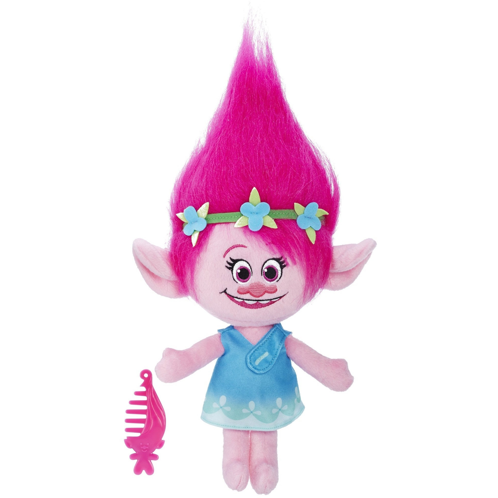 Voir la diapositive 1 : HASBRO Peluche parlante Poppy 43 cm Trolls