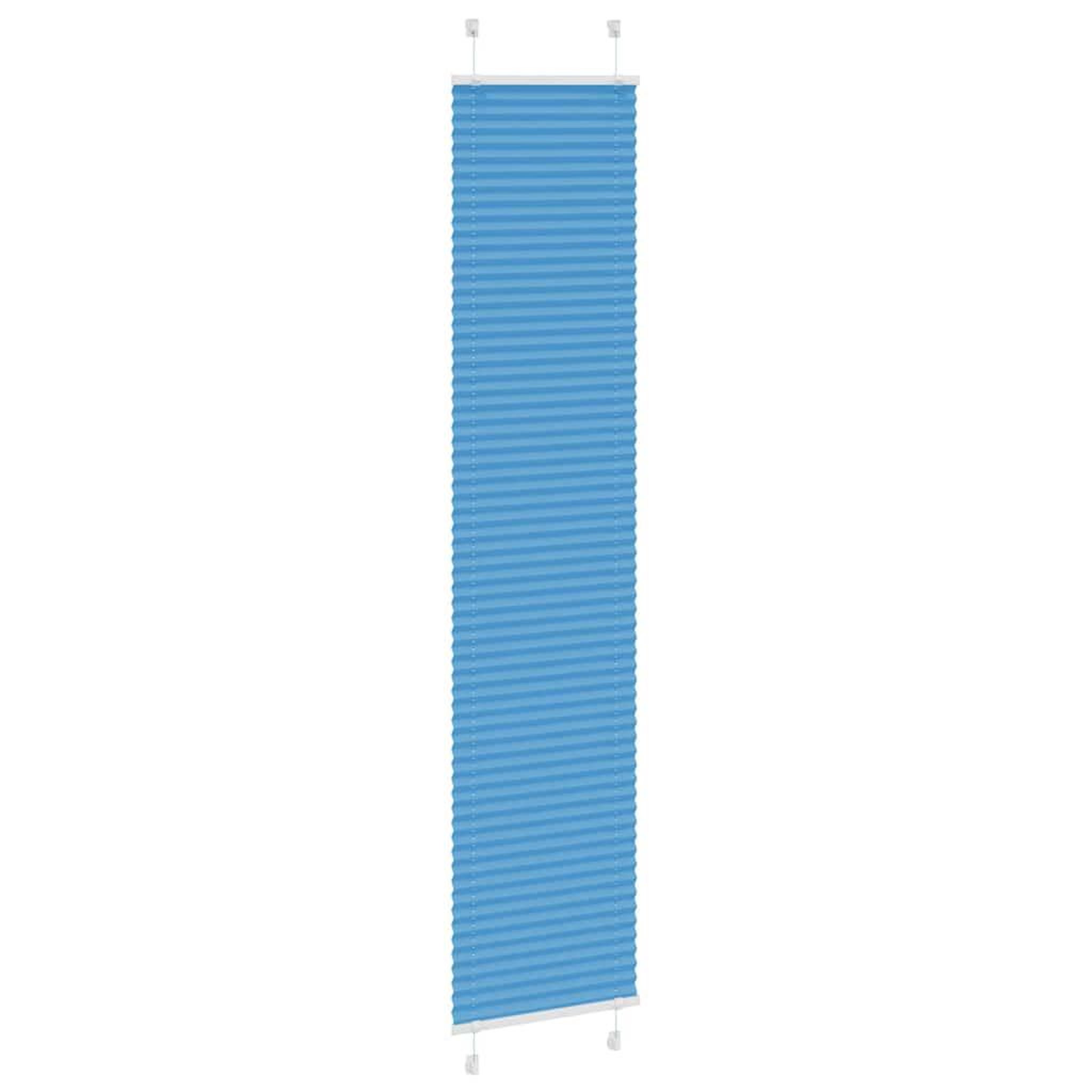 Voir la diapositive 3 : VIDAXL Store plisse bleu 40x200 cm largeur du tissu 39,4 cm polyester