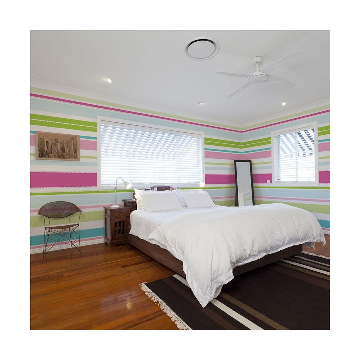 Paris Prix Papier Peint  Rayures Pastels
