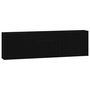 Voir la diapositive 2 : VIDAXL Buffets 3 pcs noir bois d'ingenierie