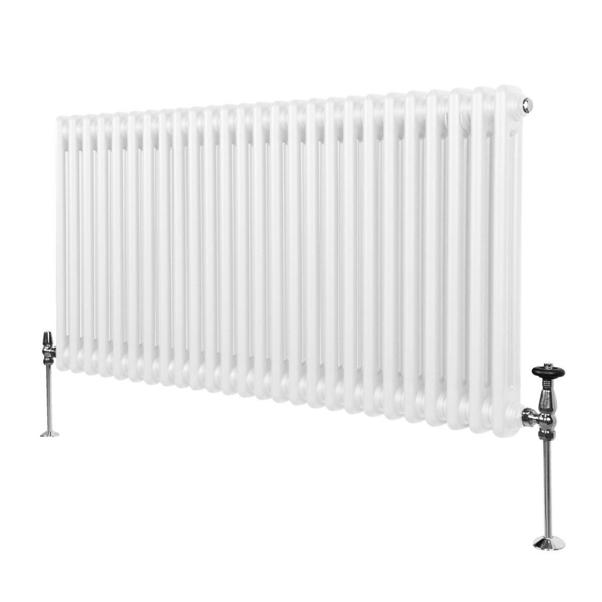 MONSTERSHOP Radiateur traditionnel à 2 colonnes – 600 x 1192 mm. Coloris disponibles : Blanc, Noir, Gris
