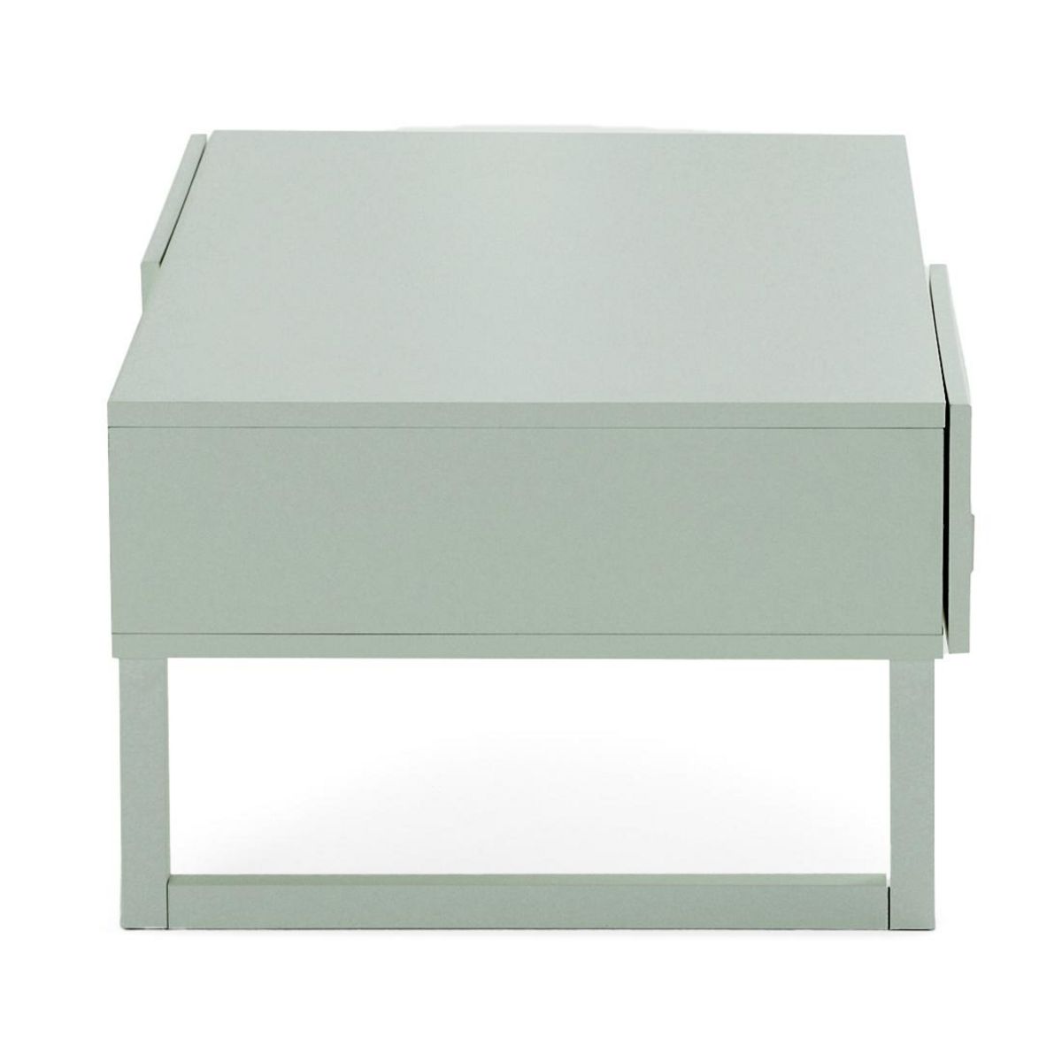 BEST MOBILIER Sofia - table basse - vert sauge mat - 1 niche - 110 cm