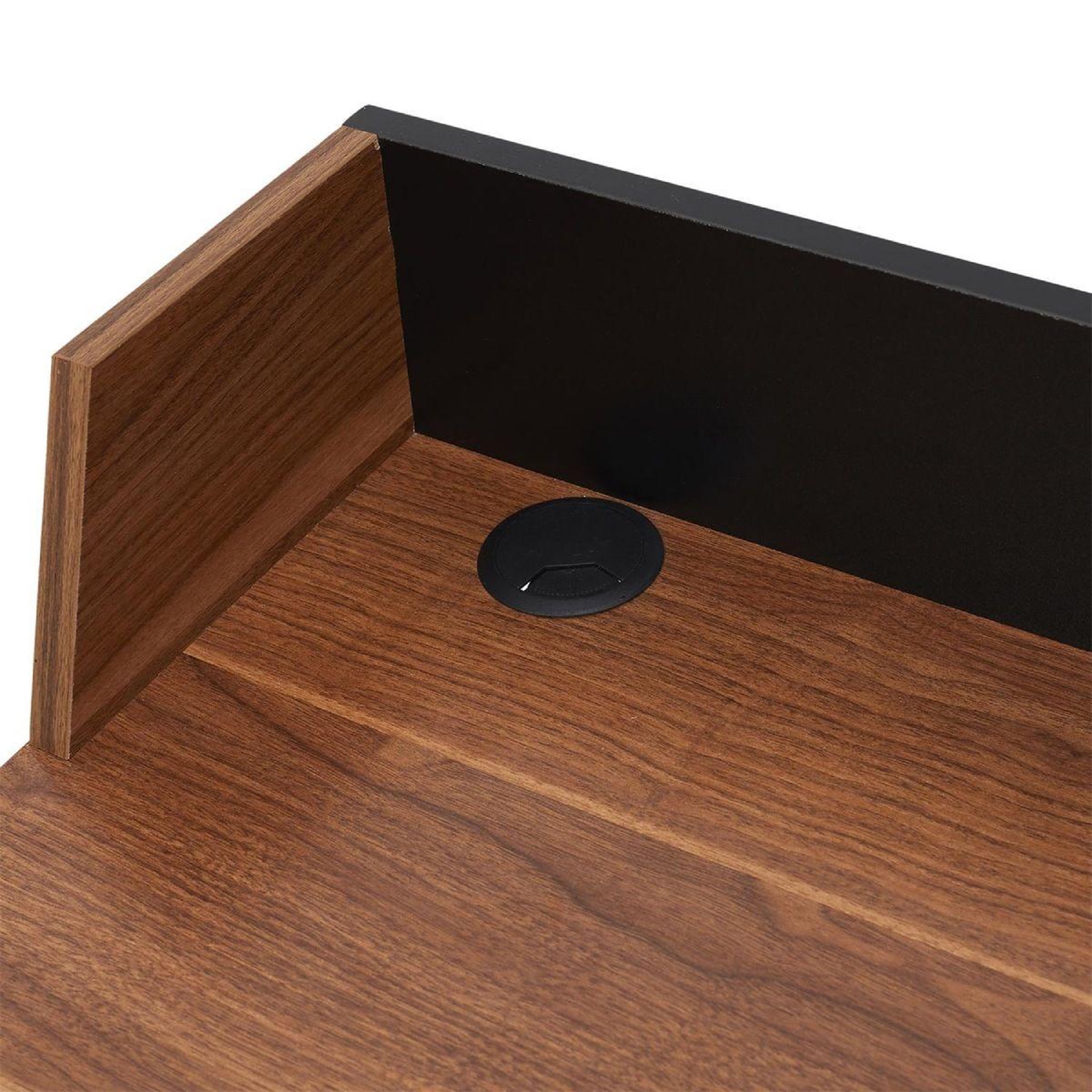 Voir la diapositive 3 : The Home Deco Factory Bureau design 1 tiroir  brice  90cm marron