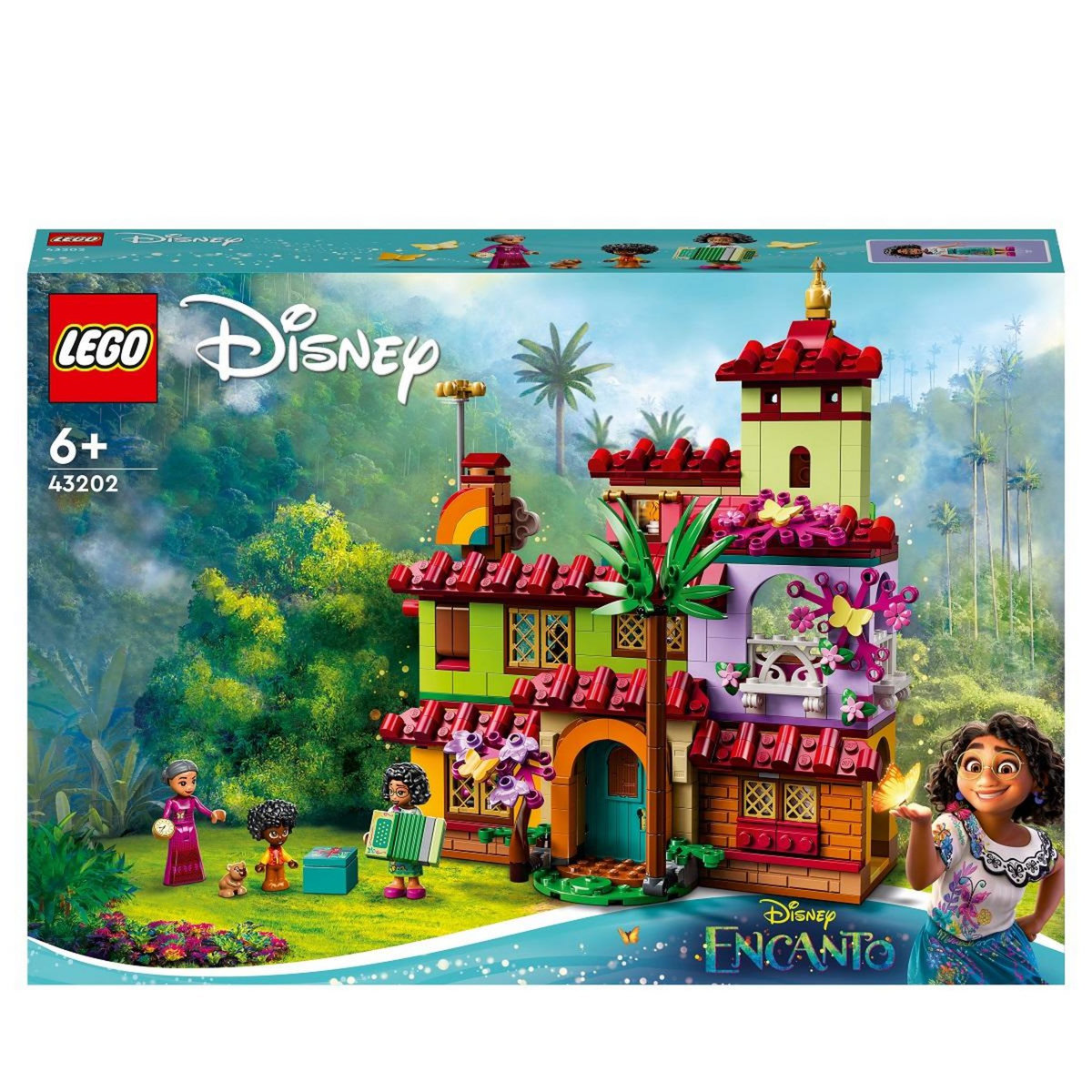 LEGO Disney Encanto 43202 La Maison Madrigal, Jouet de Construction, avec Mini-Poupées, Figurine Capybara, Cadeau Noël Filles et Garçons dès 6 Ans, Film Encanto