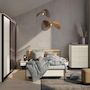 Voir la diapositive 6 : BEST MOBILIER Kimi - armoire - 2 portes coulissantes - led et miroir inclus - 220x221 cm
