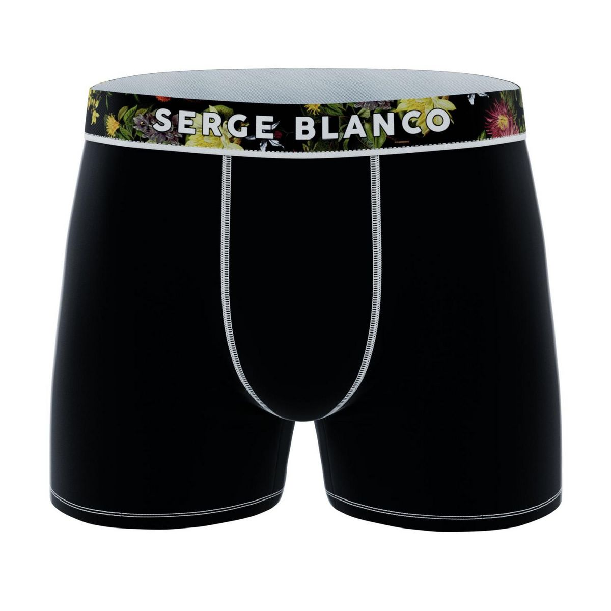 SERGE BLANCO Lot de 2 boxers coton homme Flower