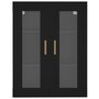 Voir la diapositive 3 : VIDAXL Armoire murale suspendue Noir 69,5x34x90 cm