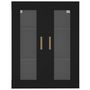 Voir la diapositive 3 : VIDAXL Armoire murale suspendue Noir 69,5x34x90 cm