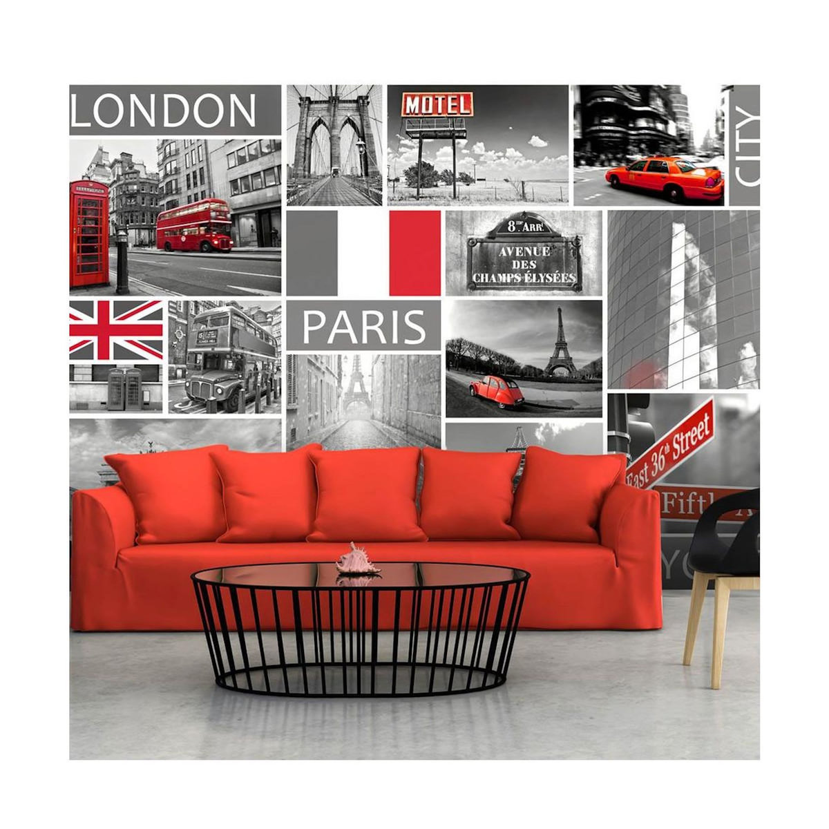 Paris Prix Papier Peint  London, Paris, Berlin, New York