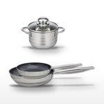 ELO Lot 2 Poêles 24/28 cm Elo Profi Therm Platinum & Faitout 12 cm