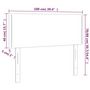 Voir la diapositive 6 : VIDAXL Tete de lit a LED Marron 100x5x78/88 cm Similicuir