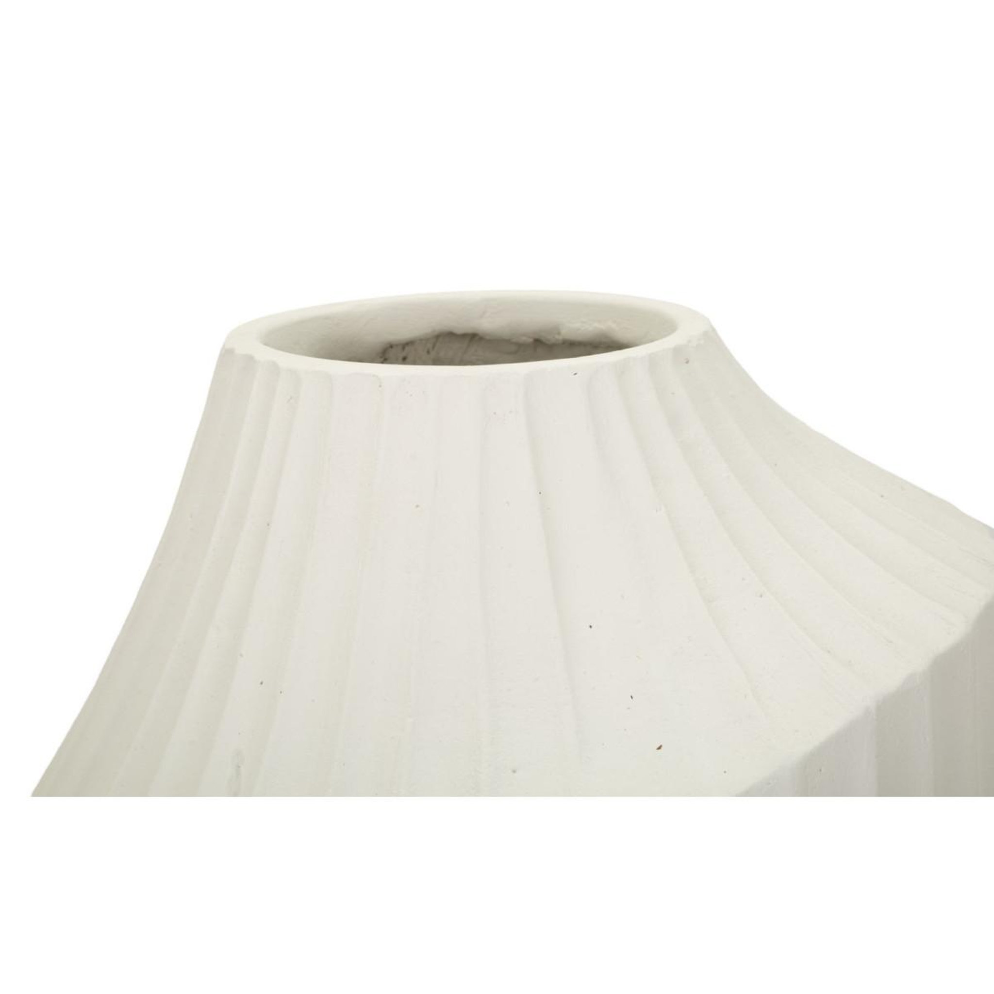 Voir la diapositive 3 : Paris Prix Vase design rainuré  ice  38cm crème