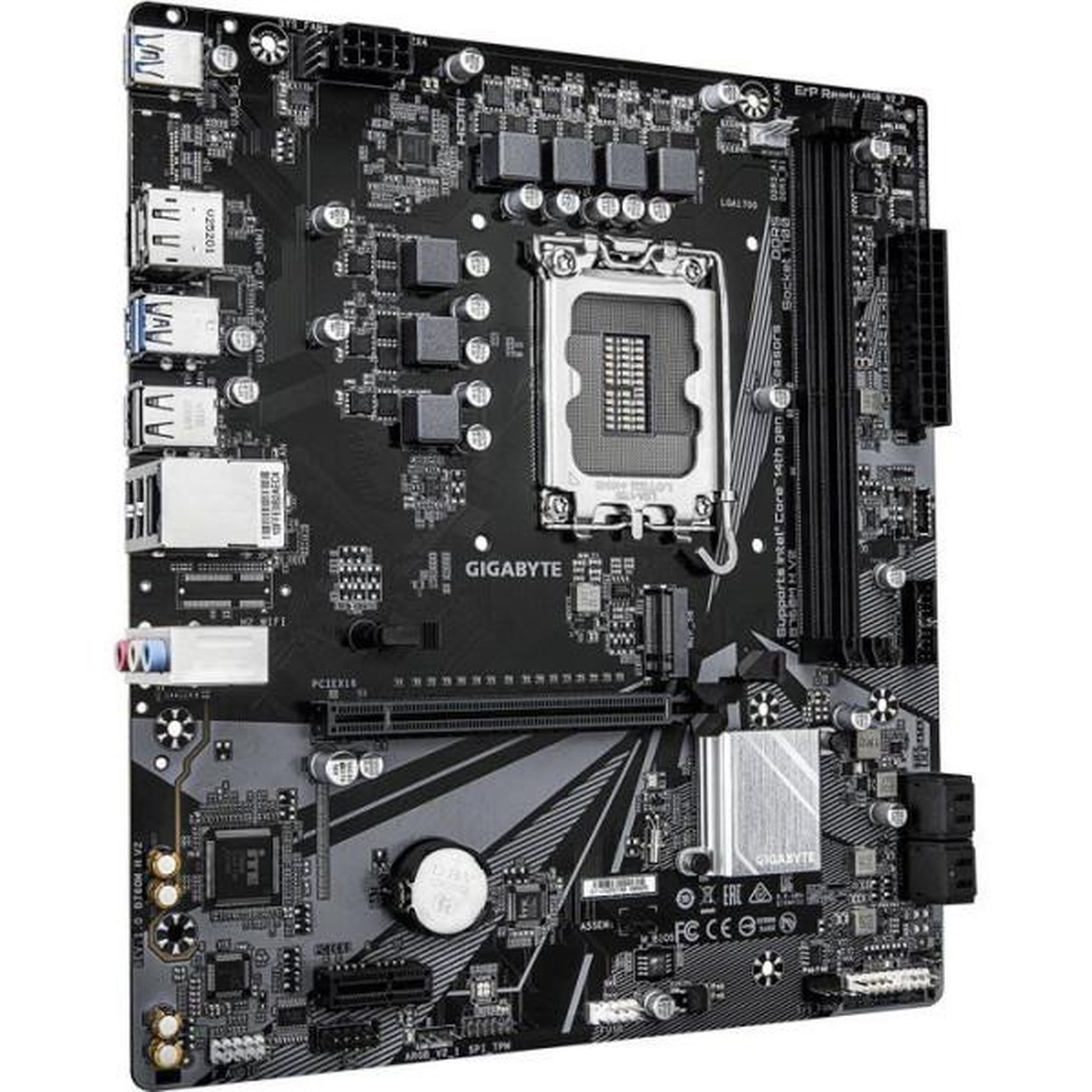 Voir la diapositive 2 : Gigabyte Carte mere - GIGABYTE - B760M H V2 - Format Micro-ATX - Chipset Intel B760 - DDR5