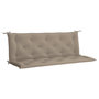Voir la diapositive 2 : VIDAXL Coussin de banc de jardin taupe 150x(50+50)x7 cm tissu oxford