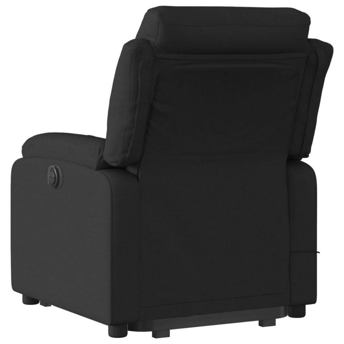 VIDAXL Fauteuil inclinable de massage electrique Noir Tissu