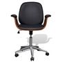 Voir la diapositive 2 : VIDAXL Chaise pivotante Bois courbe et similicuir