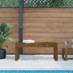 VIDAXL Banc de jardin marron miel 110x38x45 cm bois de pin massif