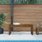 VIDAXL Banc de jardin marron miel 110x38x45 cm bois de pin massif