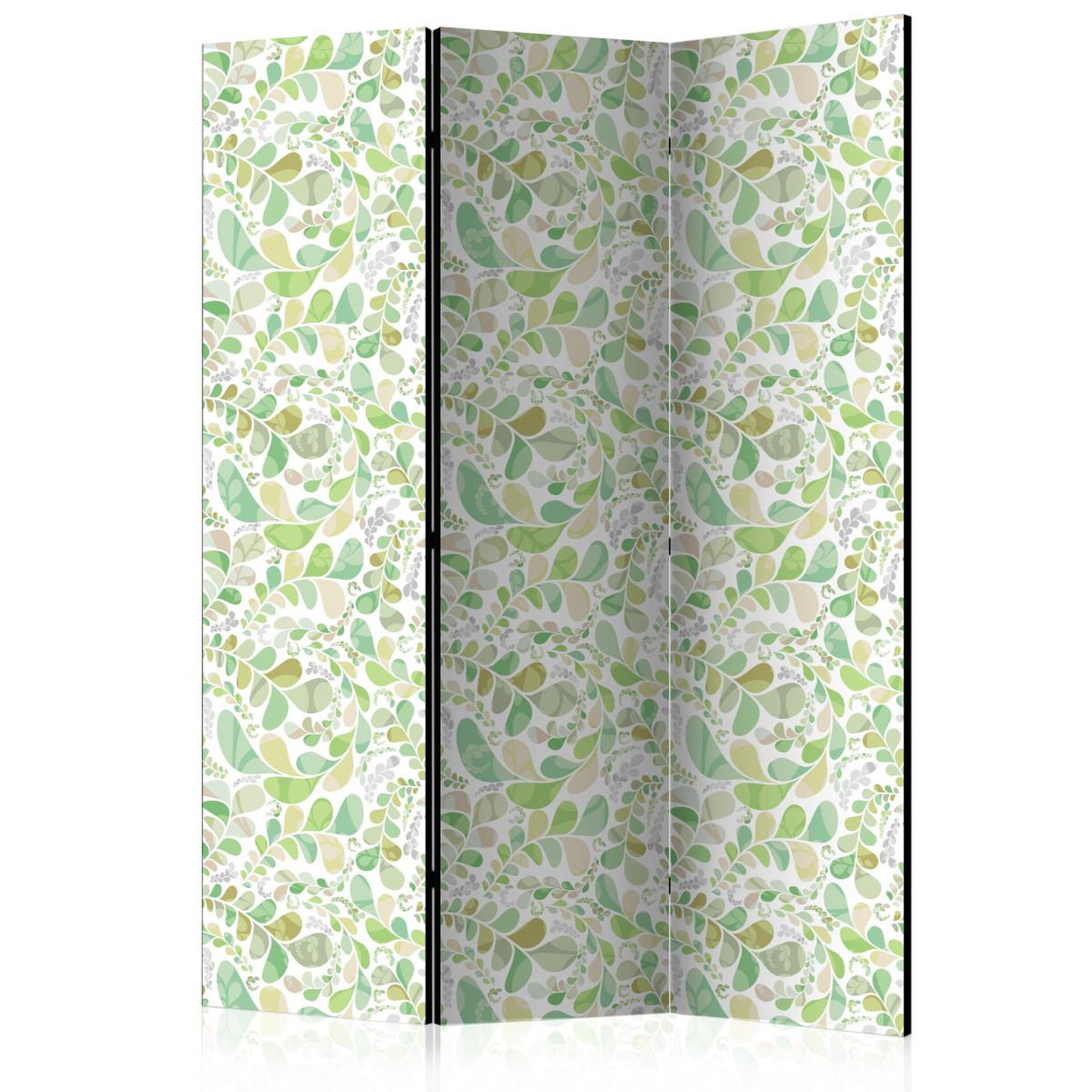 Paris Prix Paravent 3 volets  plants stained glass  135x172cm