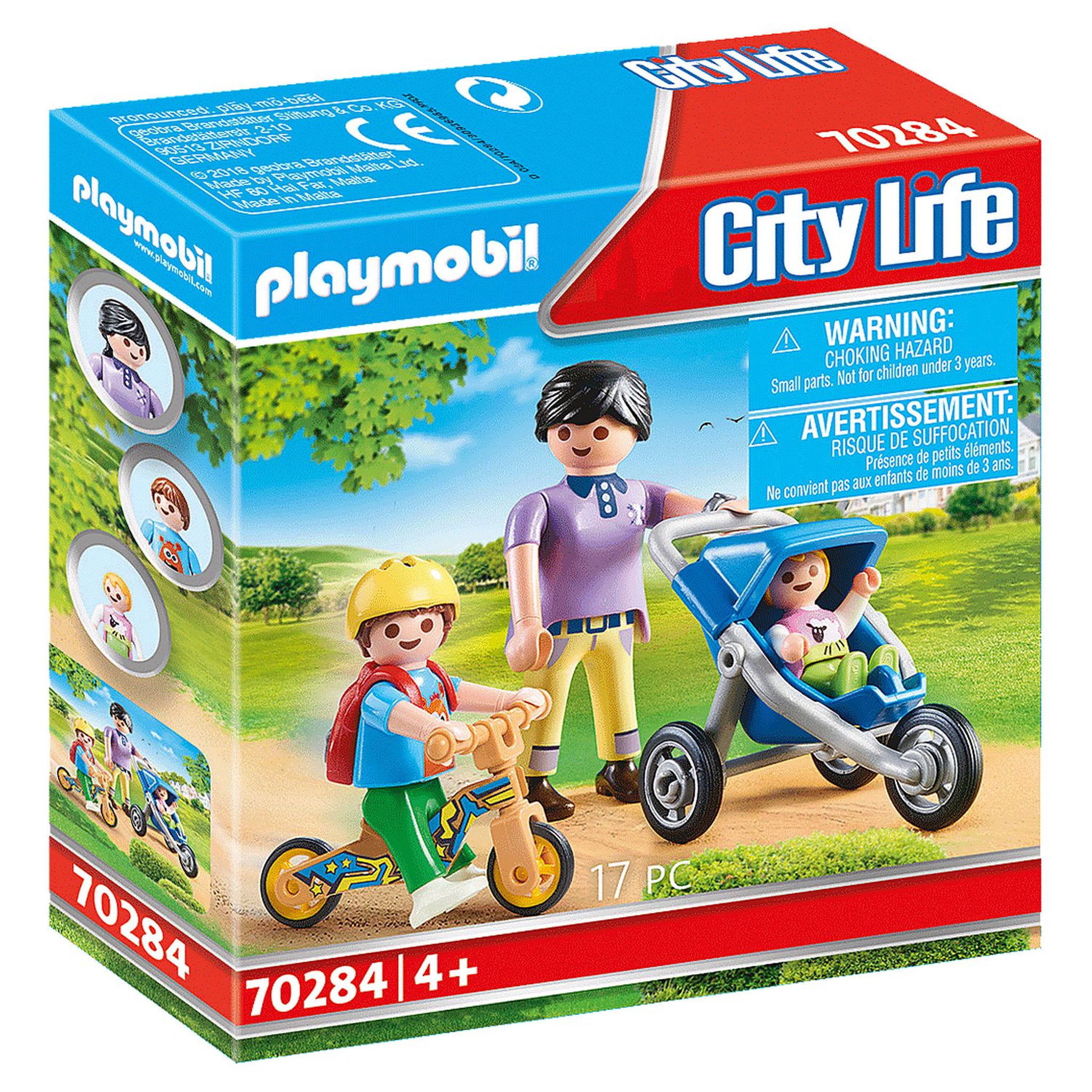 Voir la diapositive 1 : PLAYMOBIL 70284 - City Life - Maman avec enfants