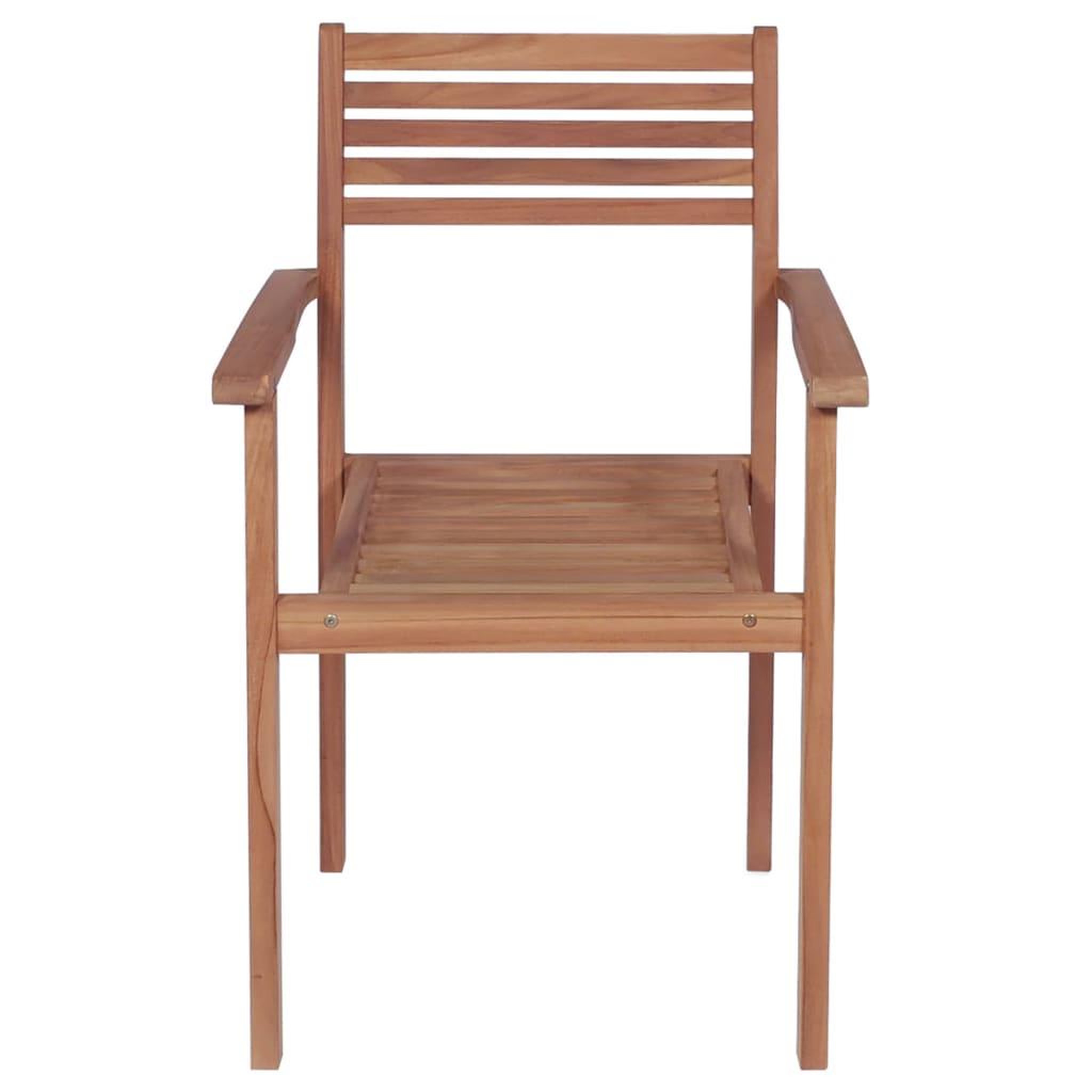 Voir la diapositive 4 : VIDAXL Chaises de jardin lot de 4 et coussins gris Bois de teck solide