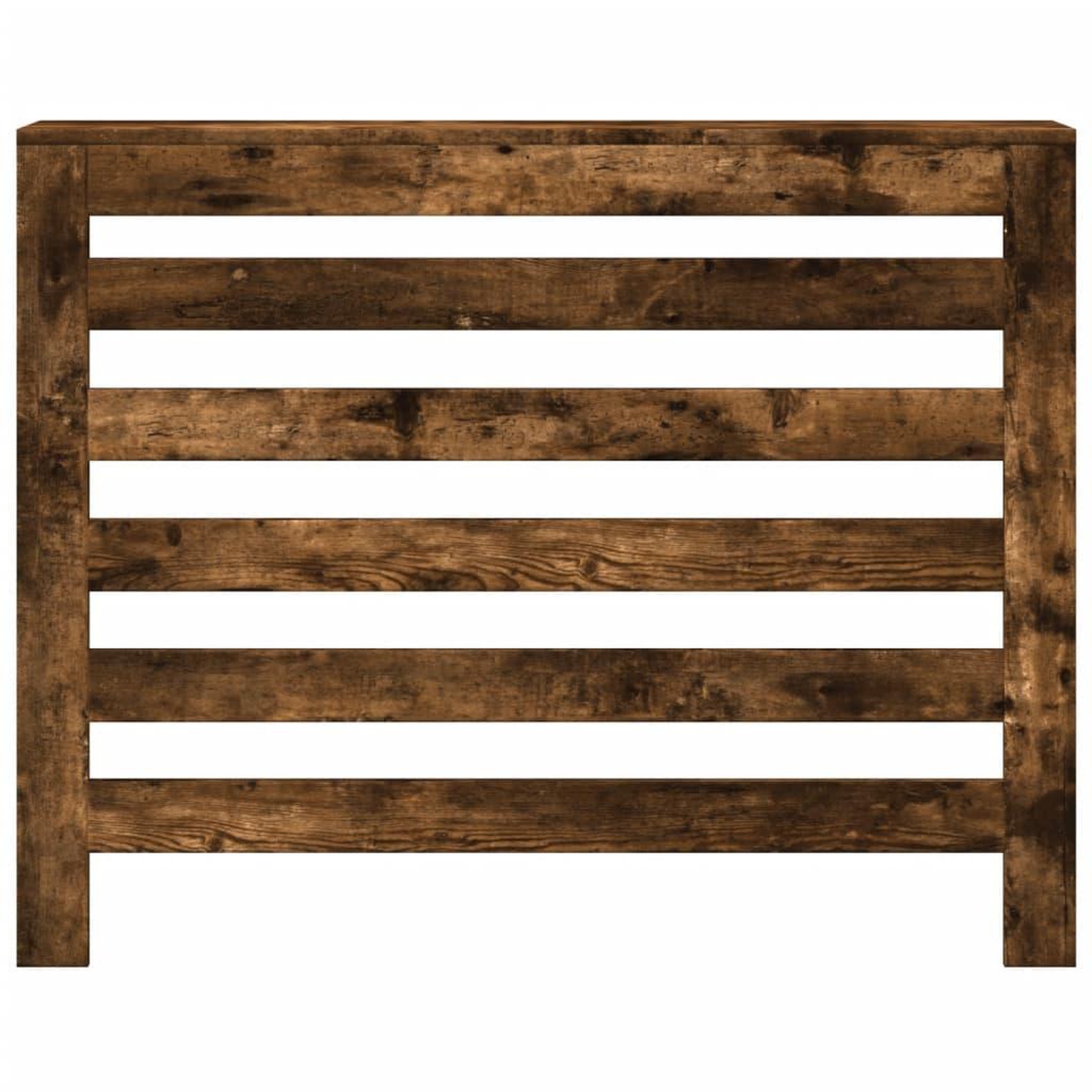 Voir la diapositive 3 : VIDAXL Cache-radiateur chene fume 104x20x82 cm bois d'ingenierie