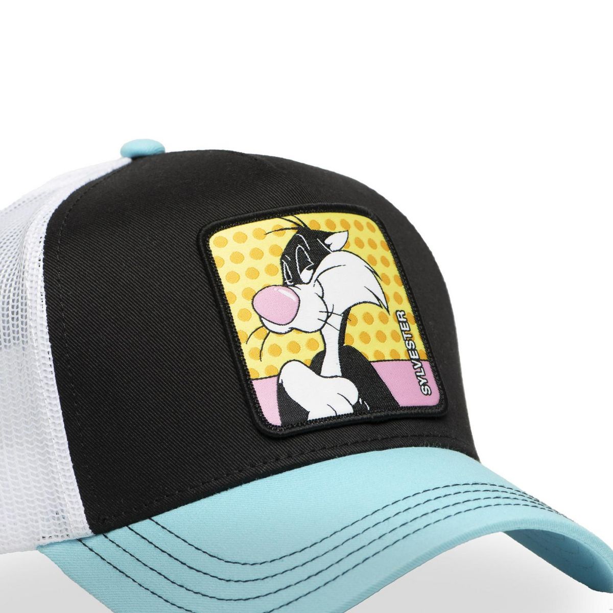 CAPSLAB Casquette trucker avec filet effet bamboo/mesh Looney Tunes Sylvester