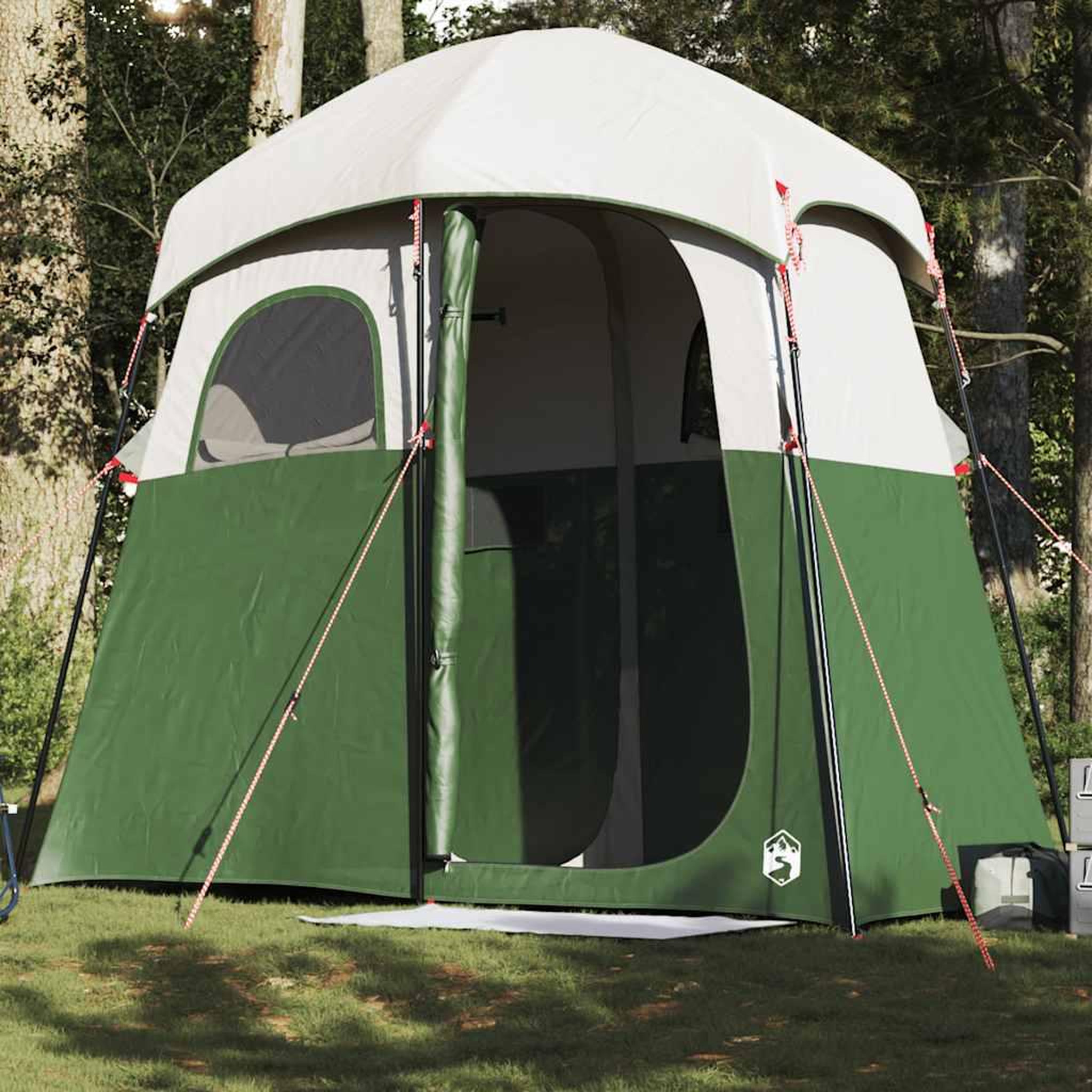 VIDAXL Tente de douche 2 personnes vert impermeable