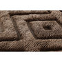 Voir la diapositive 3 : Paris Prix Tapis Déco Rond en Laine  Dahlia  200cm Marron Foncé