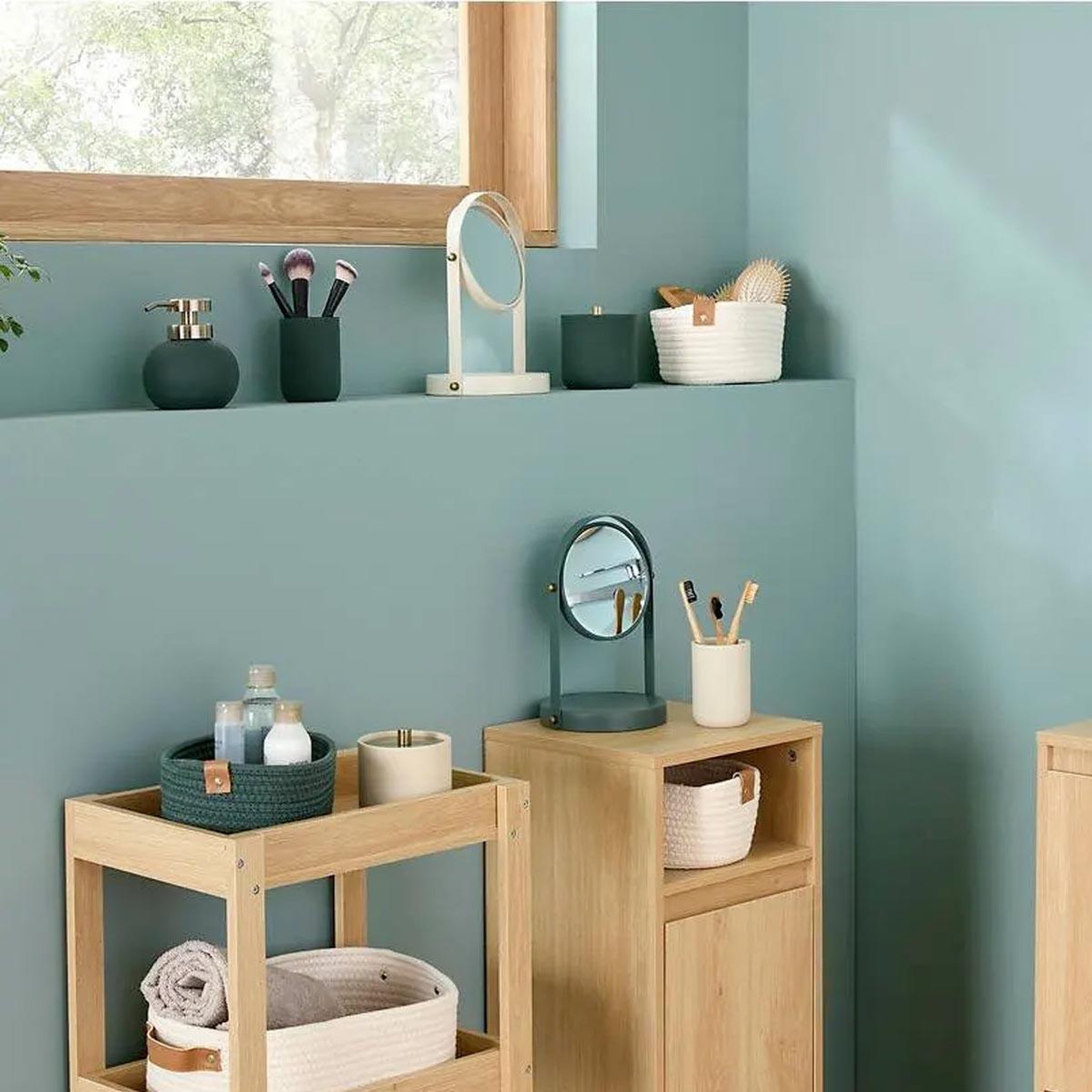 Voir la diapositive 2 : FIVE Miroir pivotant grossissant  duo  26cm ivoire
