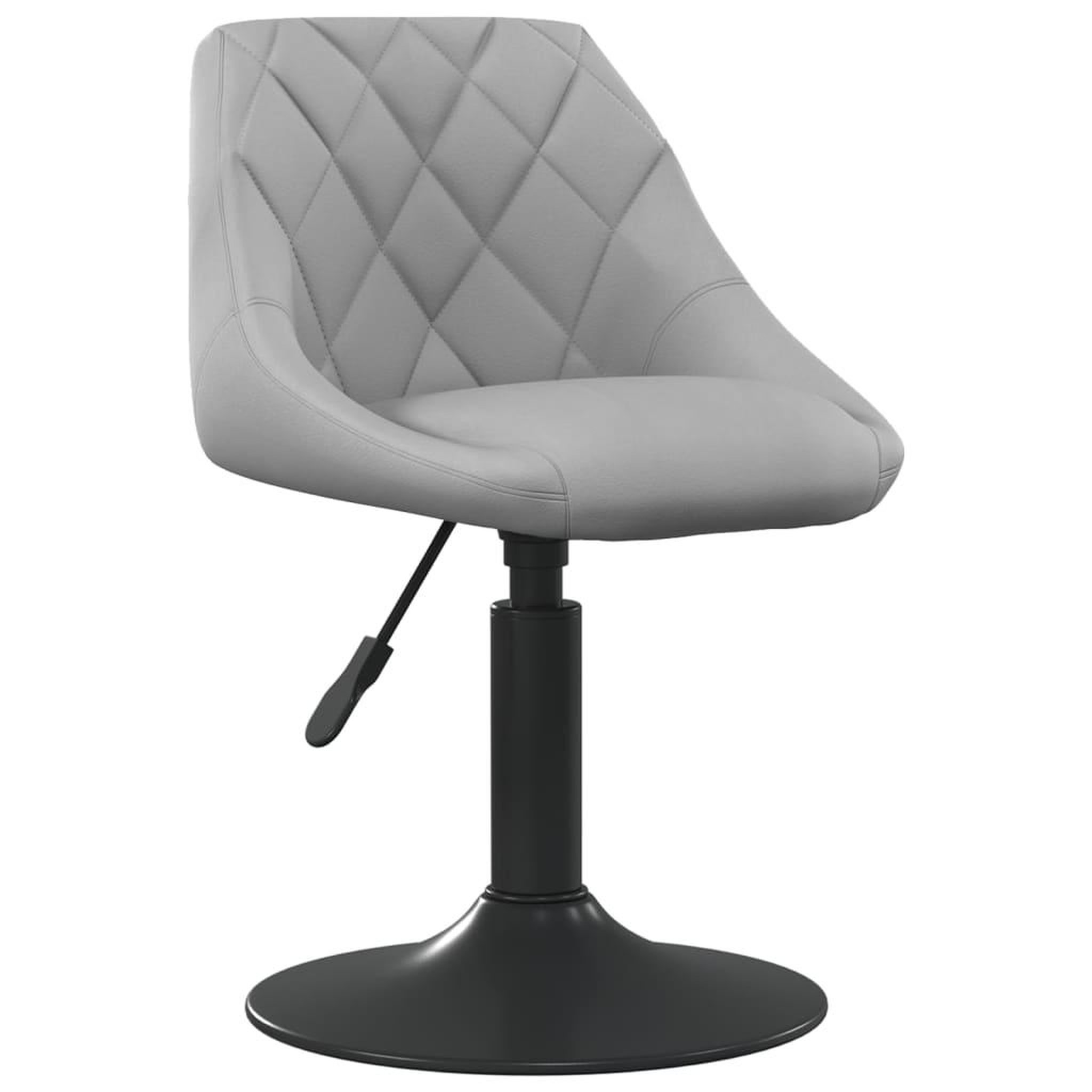 Voir la diapositive 3 : VIDAXL Chaises pivotantes a manger lot de 2 Gris clair Velours